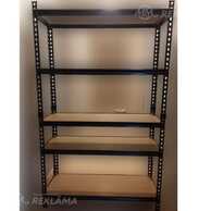 Plaukts. Metāla plauktu konstrukcija 180*90*40 - MM.LV
