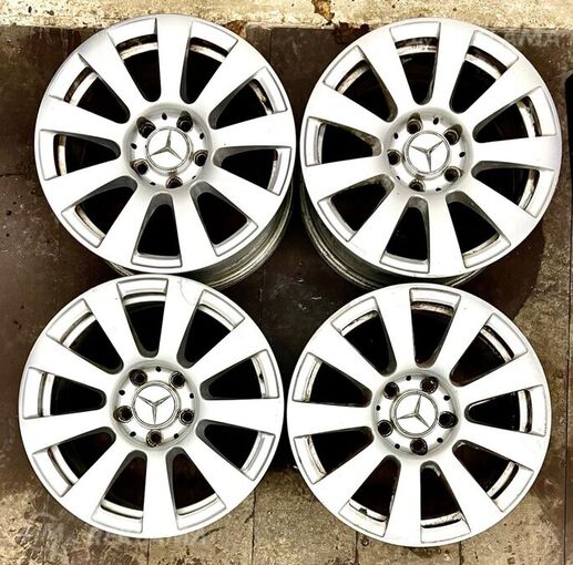 Light alloy wheels Mersedes R16/7.5 J, Good condition. - MM.LV