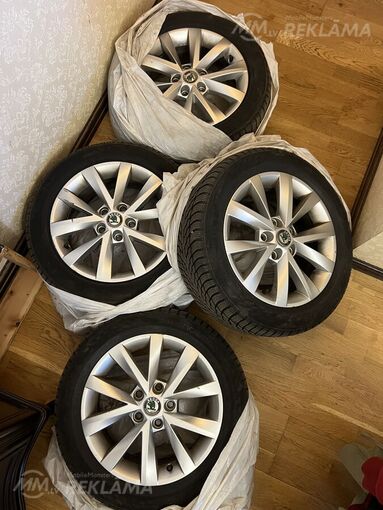 Light alloy wheels Skoda R16/6.5 J, Good condition. Light alloy wheels Skoda R16/6.5 J, Good condition. - MM.LV