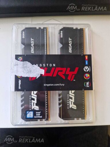 Kingston fury Beast 16GB (2x8GB) DDR4 3200MHz ram Kingston fury Beast 16GB (2x8GB) DDR4 3200MHz ram - MM.LV