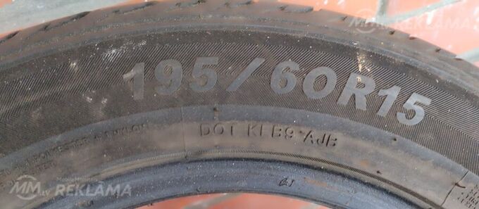 Tires Kina Blacklion, 195/60/R15, Used. - MM.LV