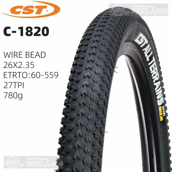 Новые Покрышкы cst 26X2.35 all terrains C1820 Mountain Новые Покрышкы cst 26X2.35 all terrains C1820 Mountain - MM.LV