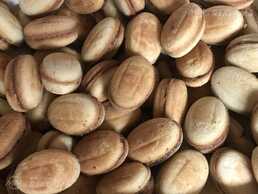 Handmade shortbread nuts and cookies with filling - MM.LV