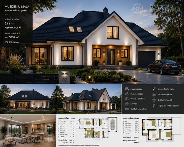House Riga district, Garciems, 192 m², 2 fl., 6 rm.. House Riga district, Garciems, 192 m², 2 fl., 6 rm.. - MM.LV