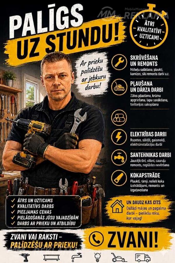 Palīgs uz stundu Palīgs uz stundu - MM.LV