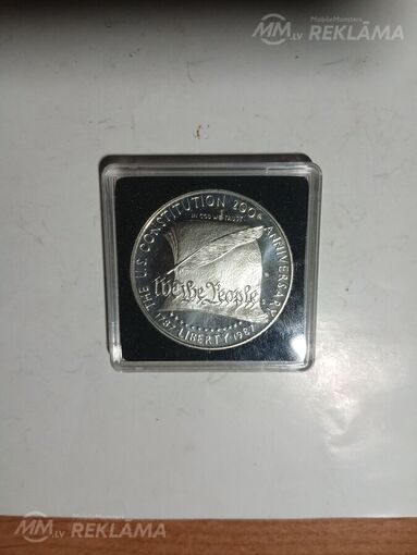 1 доллар 1987 год - MM.LV