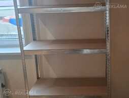 Plaukts. Metāla plauktu konstrukcija 180*90*40 - MM.LV