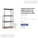 Plaukts. Metāla plauktu konstrukcija 180*90*40 - 10 Plaukts. Metāla plauktu konstrukcija 180*90*40 - MM.LV - 10