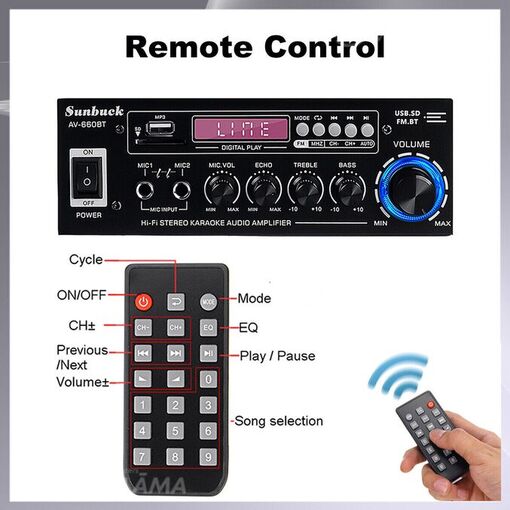 Новый усилитель Sunbuck AV-660BT Новый усилитель Sunbuck AV-660BT - MM.LV