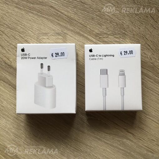 20W USB-C Charger + 20W Usb-C to Lightning Cable - MM.LV