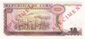 Cuba 10 Pesos 1991 Specimen unc - MM.LV - 2