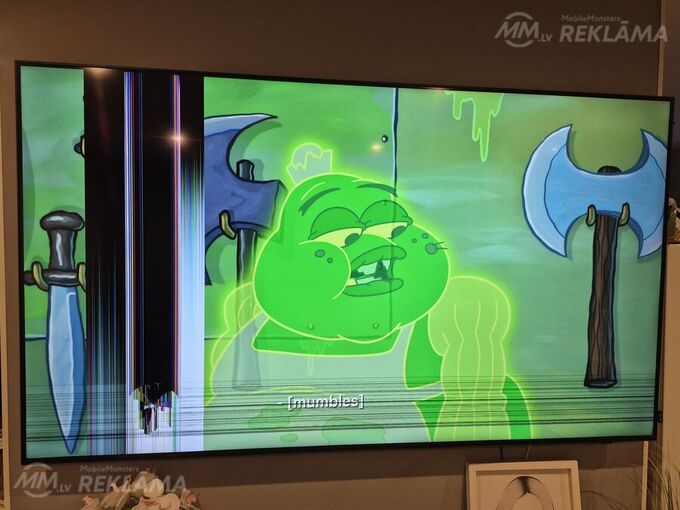 Led televizors Samsung uhd led tv, Bojāts. - MM.LV