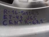 Light alloy wheels KIA, Nissan R16/6.5 J, Perfect condition. - MM.LV - 9