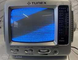 Портативный черно-белый элт-телевизор Tunex со встроенным amfm-радиопр - MM.LV