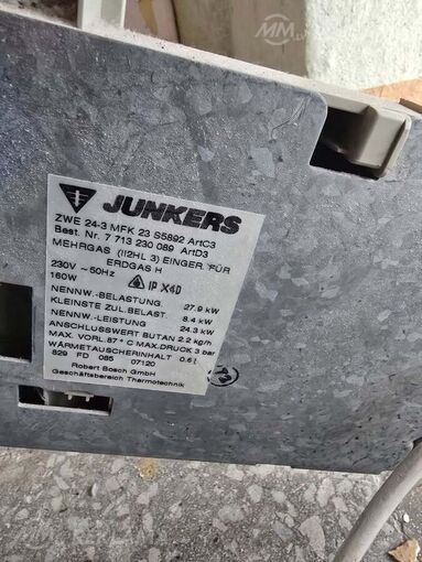 Pārdod gāzes katlu Junkers - MM.LV