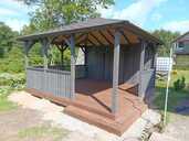 Dark grey garden gazebo 4x4.5 m with two entrances - 2 Dark grey garden gazebo 4x4.5 m with two entrances - MM.LV - 2
