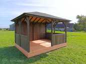 Cosy summer-house gazebo 3x4 m with closed railings - MM.LV - 2