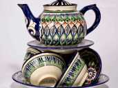 Узбекская керамика: чайные сервизы ручной работы - MM.LV